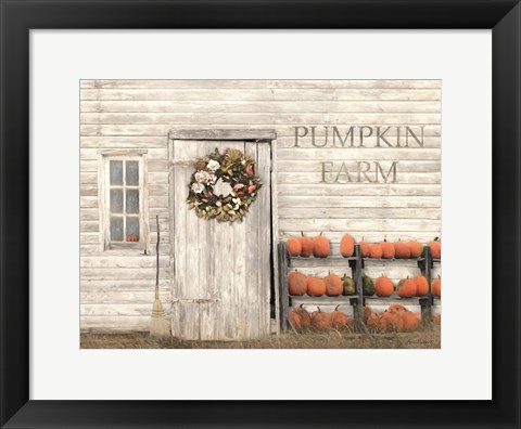 Framed Pumpkin Farm Print