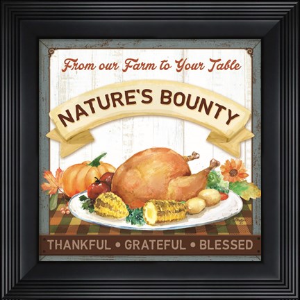 Framed Nature&#39;s Bounty Print