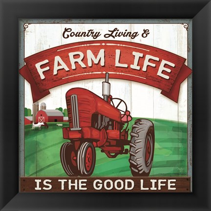 Framed Good Life Print