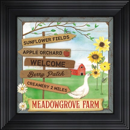 Framed Meadowgrove Farm Print