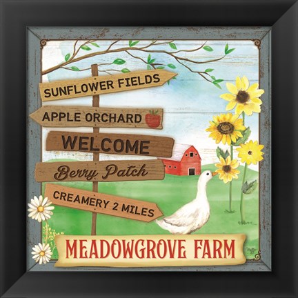 Framed Meadowgrove Farm Print