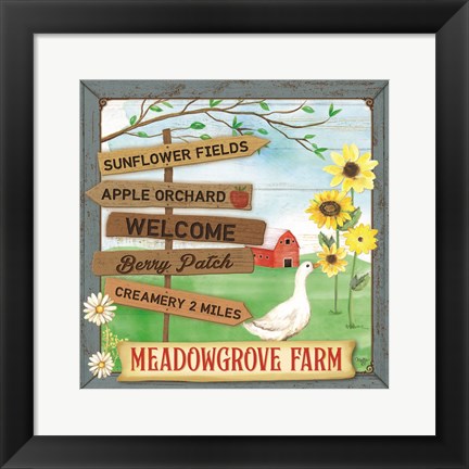 Framed Meadowgrove Farm Print