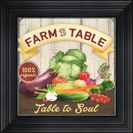 Framed Farm to Table Print