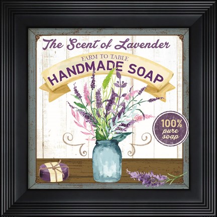 Framed Farm to Table Handmade Soap Print
