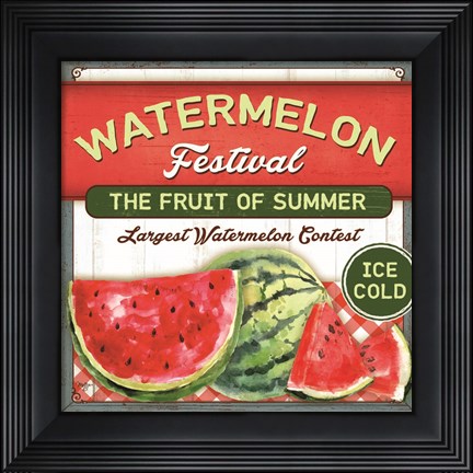 Framed Watermelon Festival Print