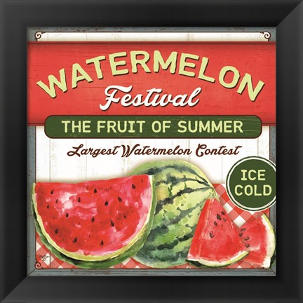 Framed Watermelon Festival Print