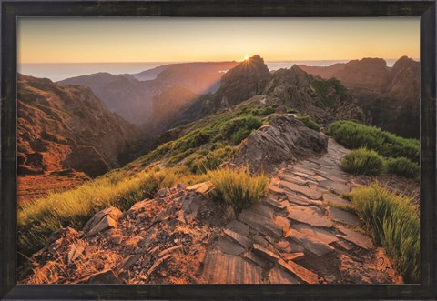 Framed Mountains of Madeira Print