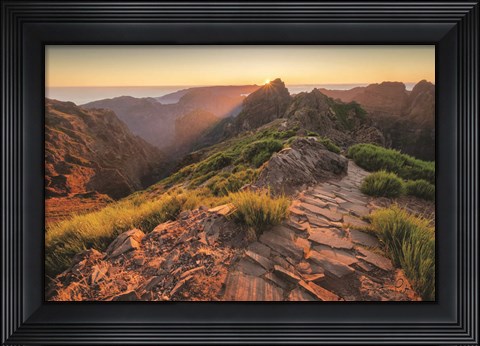 Framed Mountains of Madeira Print
