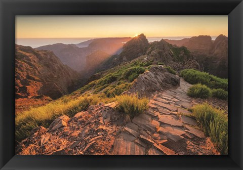 Framed Mountains of Madeira Print