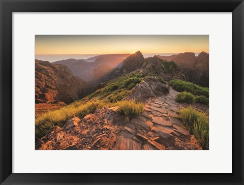 Framed Mountains of Madeira Print