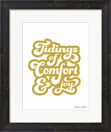 Framed Tidings of Comfort &amp; Joy Print