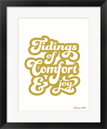 Framed Tidings of Comfort &amp; Joy Print