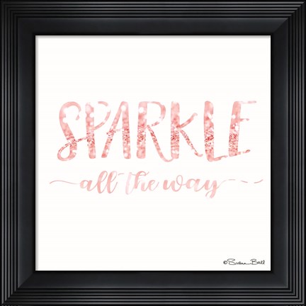 Framed Sparkle All the Way Print
