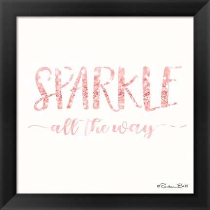 Framed Sparkle All the Way Print