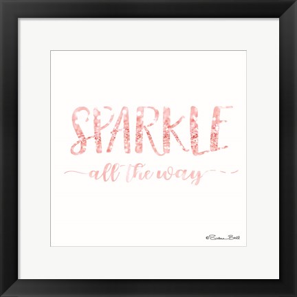 Framed Sparkle All the Way Print