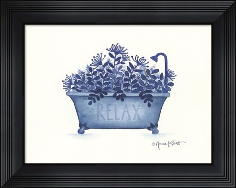 Framed Relax Tub Print
