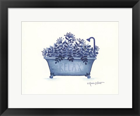 Framed Relax Tub Print