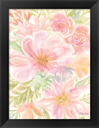 Framed Mixed Floral Blooms I Print