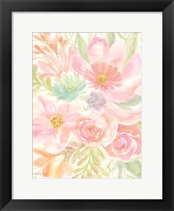 Framed Mixed Floral Blooms II Print