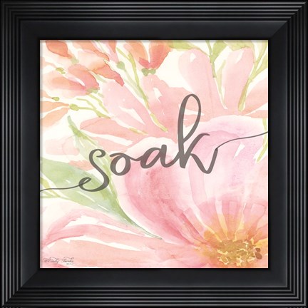 Framed Floral Soak Print