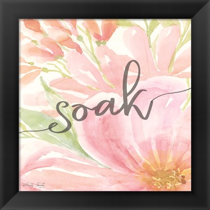 Framed Floral Soak Print