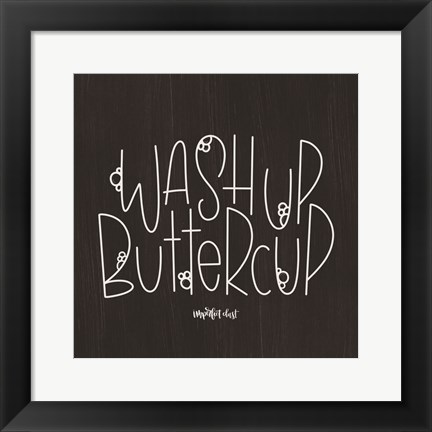 Framed Wash Up Buttercup Print