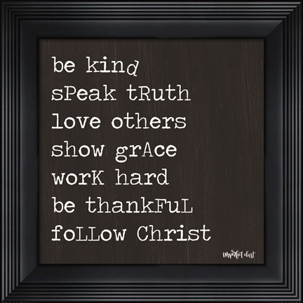 Framed Follow Christ Print