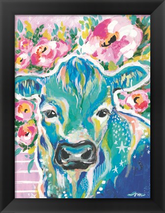 Framed My Cow Star Print