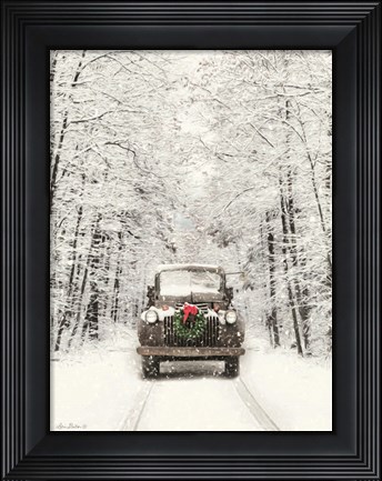 Framed Antique Christmas Print