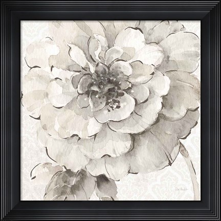 Framed Indigold VII Gray Print