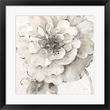 Framed Indigold VII Gray Print
