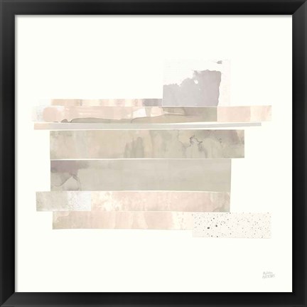 Framed Stacks IV Neutral Print