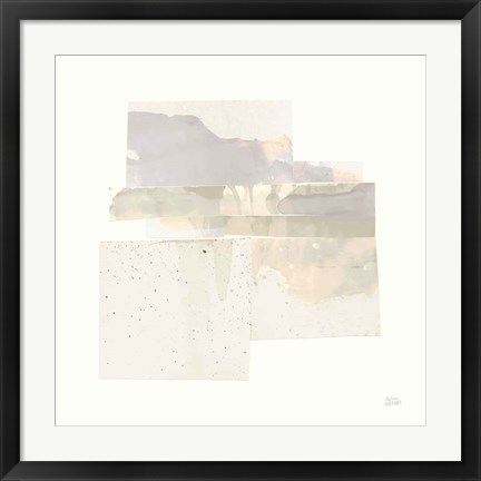 Framed Stacks II Neutral Print