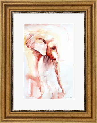 Framed African Elephant Print