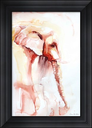 Framed African Elephant Print