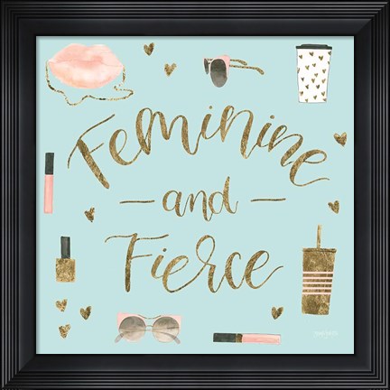 Framed Boss Ladies VI Mint Print
