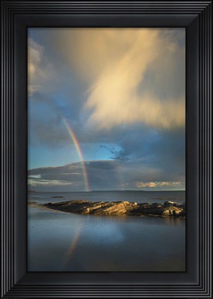 Framed Blue Rocks Print