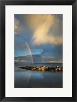 Framed Blue Rocks Print