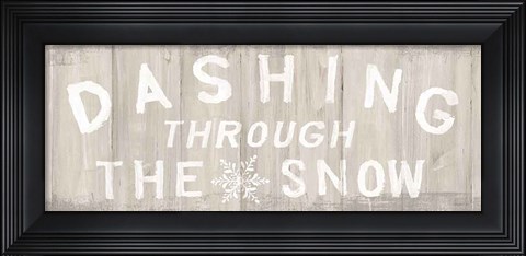 Framed Woodland Holidays Sign I Print