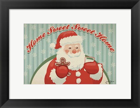 Framed Retro Christmas V Print