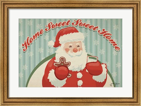 Framed Retro Christmas V Print