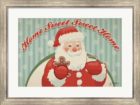 Framed Retro Christmas V Print