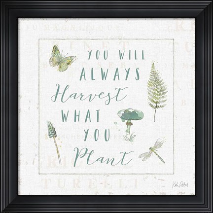 Framed In the Forest V Harvest Print