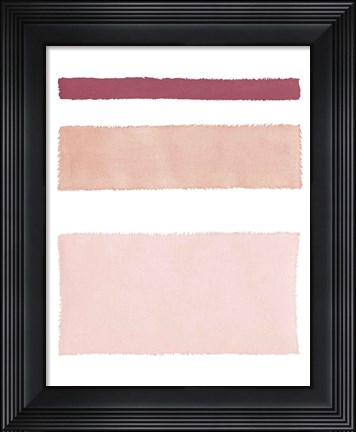 Framed Painted Weaving IV Mesa on White Print