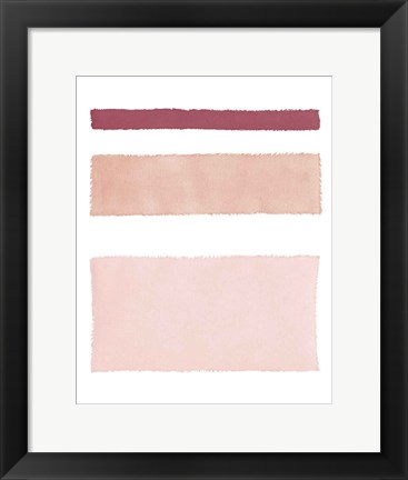 Framed Painted Weaving IV Mesa on White Print