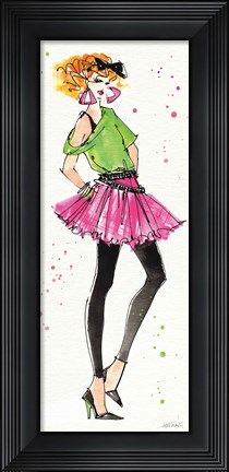 Framed 80s Fashion I Color Print