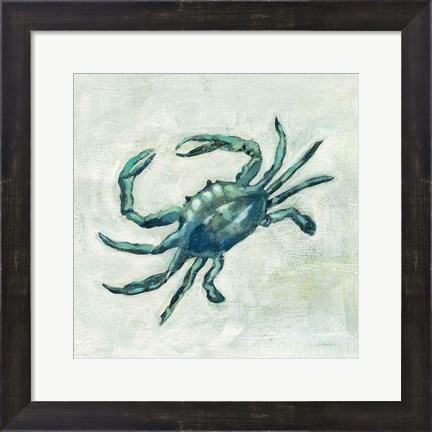 Framed Indigo Sea Life II Print