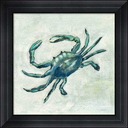 Framed Indigo Sea Life II Print