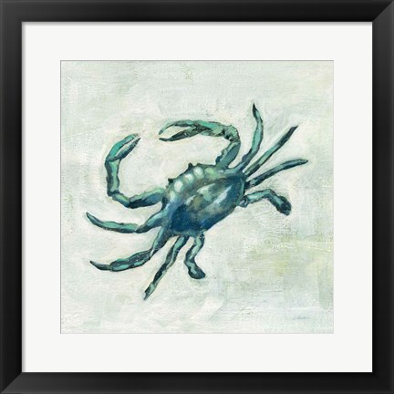 Framed Indigo Sea Life II Print