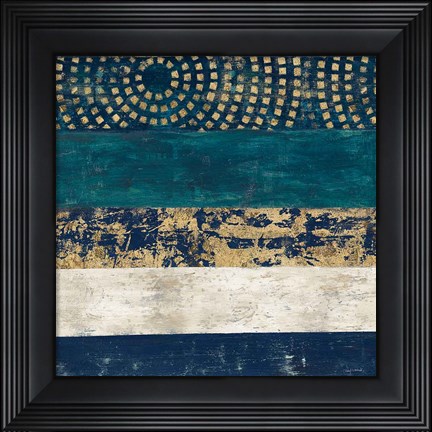 Framed Juxtapose V Metallic Print